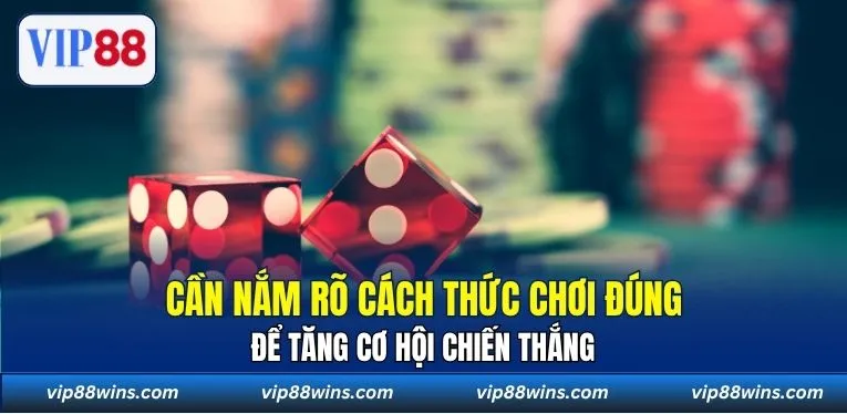 Cần nắm rõ cách thức chơi đúng để tăng cơ hội chiến thắng